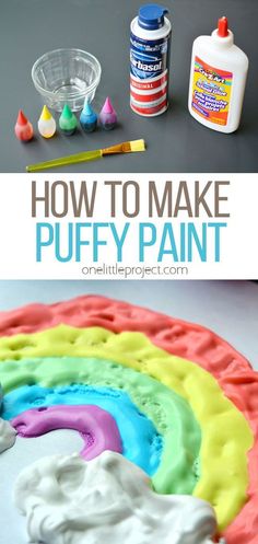 how to make puffy paint for kids