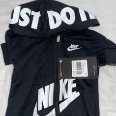 New With Tags, 3 Month Nike Baby Jumpsuit Baby Overall, Nike Baby, Baby Jumpsuit, Kids Nike, Nike Black, Black Nikes, Kids Shop, Kids Fashion, Overalls