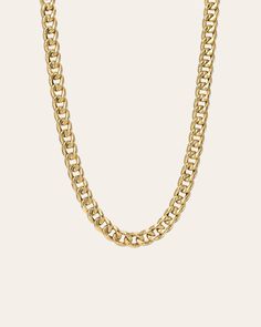 14k gold large miami cuban link chain necklace in your choice of length. A modern, edgy, and timeless necklace chain. Lengths: 16", 18", 20" Links: Approx. 7mm(W) by 9mm(H) Weight: 16" is approx. 9 grams Ships in 5-10 business days Rush orders ships in 3-6 business days Comes in a custom Zoe Lev jewelry box. *Eligible for return, per our policy. See here for details. Classic Jewelry With Chunky Cuban Link Chain, Classic Cuban Link Chunky Chain Jewelry, Luxury Chunky Cuban Link Necklace, Everyday Cuban Link Chain Jewelry, Modern Gold Cuban Link Chain Necklace, Modern Cuban Link Gold Chain Jewelry, Modern 14k Gold Cuban Link Jewelry, Classic Cuban Link Necklace With Adjustable Chain, Everyday Cuban Link Curb Chain Jewelry