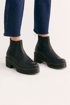 Rometty Chelsea Boot, Dr Martens Rometty, Red Doc Martens, Martens Outfit, Galaxy Converse, Doc Martens Style, Galaxy Vans, Timberland Boots Outfit, Timberland Waterproof Boots