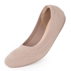 PRICES MAY VARY. 【Skin-friendly Mesh】: These round toe flats for women are crafted with skin-friendly mesh, offering a more comfortable and natural walking experience. These comfortable ballerina flats can accommodate various foot shapes. These wide flats for women ensure breathability for your feet in any season. 【Rubber Outsole and Soft Insole】: The insole and outsole of these women black flats have been thickened to prevent nails from causing discomfort. The durable rubber outsole of these wi Foldable Flats Shoes, Beige Medium Width Closed Toe Ballet Flats, Comfortable Slip-on Ballet Flats With Branded Insole, Elegant Slip-on Ballet Flats With Ortholite Insole, Comfortable Slip-on Ballet Flats With Ortholite Insole, Synthetic Slip-on Ballet Flats With Arch Support, Foldable Flats, Womens Black Flats, Dress Flats