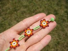 Huichol Bead Indian Bracelet Jewelry Art Hand Made Guadalajara Mexico A46 | eBay Mexican Beading Patterns, Huichol Bracelet, Huichol Pattern, Ancient Aztecs, Art Hand, Bracelet Jewelry, Descendants, Bead Weaving, Beaded Flowers