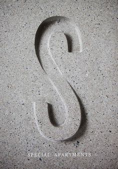 the letter s is made out of sand