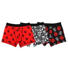 Roll into comfort with these Dungeons & Dragons boxer briefs. The boxers come in shades of red and black and feature images of the D&D logo, monsters from the game, and a D20 dice with the quote, “this is how I roll,” printed in white letters. Dungeons & Dragons players will love these fun designs. Red And Black Background, Logo Character, D Logo, D20 Dice, Dungeons Dragons, White Letters, Fun Designs, Boxer Briefs, Shades Of Red