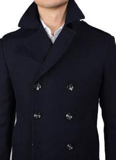 Zane Barläs Overcoat Blue Peacoat Custom Suits for Men and Women Navy Blue Peacoat Men, Luxury Navy Peacoat With Button Closure, Luxury Navy Outerwear With Double-breasted Buttons, Luxury Navy Double-breasted Outerwear, Luxury Navy Peacoat With Double Button Closure, Luxury Double-breasted Peacoat With Button Closure, Luxury Tailored Peacoat With Button Closure, Luxury Double-breasted Pea Coat With Lapel Collar, Wool Double-breasted Outerwear For Semi-formal Occasions