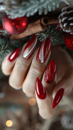 These Christmas Nails Nail Art Ideas – Get Ready to Shine! 💅. Get festive with these stunning Christmas Nails Nail Art ideas that will make your nails the talk of every holiday party! From elegant Christmas Gel Nails to chic Christmas Nails Acrylic, there\'s a look for everyone. 🎅✨ Want something fun and easy? Try Cute Christmas Nails or go with Christmas Nails Easy for a quick, stylish look. Bring on the Festival Nails and show off Her Nails with confidence. If you’re in a rush, Stick On Nai... Art Noel