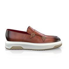 are handcrafted by individual order. Upper material is made by premium leather. Insole and lining materials - leather. Your new shoes will be handcrafted especially for you and delivered for free to your home or office in 1-2 weeks. Included option for free return and remake if the shoes do not fit.Only now all this is available at an exclusive price of $244.95.Proceed with you order now. Brown Calf Leather Slip-ons With Leather Sole, Brown Calf Leather Slip-ons With Leather Lining, Luxury Leather Slip-on Monk Strap Shoes, Brown Plain Toe Slip-ons For Galas, Luxury Brown Slip-ons With Textured Sole, Calf Leather Slip-ons With Stitched Sole, Leather Slip-on Shoes With White Sole, Luxury Brown Slip-ons With Round Toe, Brown Monk Strap Shoes With Rubber Sole For Galas