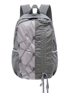 This casual backpack features asymmetric front design that adjust shirring effect. It's finished with reinforced back and bottom, and fitted with laptop pocket inside so ideal for your practical use.- Top handle- Zipper closure- Lace-up drawcord detail- Drawstring detail- Side pockets- Adjustable shoulder straps- Unisex wear Everyday Nylon Packable Backpack, Packable Nylon Backpack For Everyday Use, Functional Nylon Packable Backpack, Versatile Nylon Backpack For Outdoor, Packable Nylon Backpack, Packable Nylon Backpack For Outdoor Activities, School Backpack With Drawstring In Nylon, Functional Nylon Backpack With Drawstring For School, Nylon School Backpack With Functional Drawstring