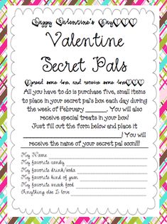 a valentine's secret box for someone to give