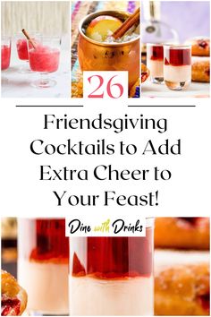 Collage of 4 friendsgiving cocktails. Friendsgiving Cocktail Party, Friendsgiving Cocktail Ideas, Friendsgiving Drinks Alcohol, Friendsgiving Drink Ideas, Friendsgiving Cocktails, Leftover Ideas, After Dinner Cocktails, Thanksgiving Cocktail, Friendsgiving Dinner Party