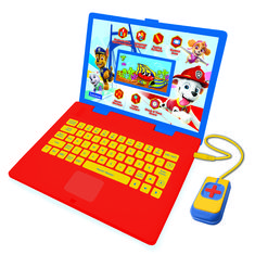 Educational laptop with 130 activities (65 in each language) for a fun and interactive learning experience. Big colored screen 5.4 x 9.7 cm. Educational content: English and Spanish, Mathematics, Dactylography, Logic, Music. Fun activities with different levels to learn, test and improve knowledge. Ergonomics inspired by real laptops, with a realistic mouse and keyboard. Includes many games to have fun after learning. Colorful Paw Patrol design. Paw Patrol 1.5-volt Electronic Educational Toy (Battery & Charger Included) | JC798PAI2 Paw Patrol Design, Games To Play With Kids, Kids Play Toys, Indoor Games For Kids, Disney Frozen 2, Indoor Games, Interactive Learning, Frozen 2, Disney Frozen