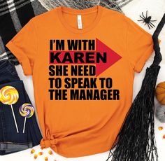 I'm With Karen - Karen Shirt, Halloween Shirt, Halloween Gift,Halloween Costume,Karen Halloween Shirt,Halloween Party Shirt,Don't be a Karen(F20-86) ------------------------------------------------------- A B O U T - T H I S - T S H I R T ------------------------------------------------------- I'm With Karen - Karen Shirt, Halloween Shirt, Halloween Gift,Halloween Costume,Karen Halloween Shirt,Halloween Party Shirt,Don't be a Karen   Available in size : XS, S, M, L, XL, 2XL, 3XL Available in col Karen Halloween Costume, Frickin Bats, Bat Shirt, Funny Halloween Costume, Costume Shirts, Funny Halloween Costumes, Fall Shirt, Selling Clothes, Party Halloween