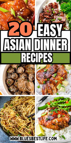 A collection of Asian dinner recipes. Easy Asian Dinner Recipes, Easy Asian Dinner, General Tso Shrimp, Teriyaki Chicken Wings, Asian Dinner, Asian Dinner Recipes, Asian Dinners, Noodle Recipes Easy