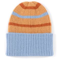 Spruce up your cold weather accessories in Shiraleah's Rory hat. This hat features a cozy knit texture, in a blue, rust and tan stripe making it the perfect addition to any winter outfit. Made from acrylic, nylon and polyester the Rory hat will keep you cozy and chic during the cold winter months. Touch Screen Gloves, Women's Beanie, Blue Hat, Plus Size Swimsuits, Cozy Knit, Cold Weather Accessories, Camel Color, Cozy Knits, Swimwear Collection