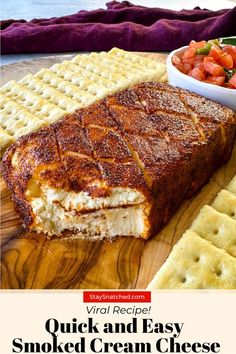 smoked cream cheese on a plate with crackers Homemade Bbq Rub, Smoked Cream Cheese, Recipes Grilling, Cream Cheese Recipes Dip, Smoked Recipes, Smoked Cheese, Dinner Side, Cream Cheese Dips