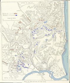 an old map showing the battle of antietah on 6th july, from harper's gazette