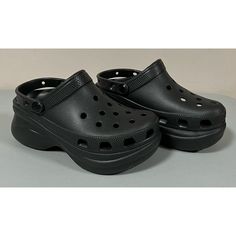 Crocs Classic Black ‘Bae’ Clog Platform Wedge Shoes Sandals Clogs Slides Slippers Size 8 #Crocs #Bae #Clogs #Shoes #Sandals Crocs Bae Clogs, Bae Clogs, Crocs Bae, Bae Clog, Platform Wedges Shoes, Slides Slippers, Women's Crocs, Platform Wedge, Crocs Shoes