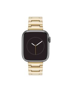 Anne Klein Gold-Tone Metal Link Band for Apple Watch® Modern Apple Watch Band With Bracelet Strap, Modern Gold Apple Watch Band For Everyday, Modern Everyday Apple Watch Band With Bracelet Strap, Modern Everyday Watch Bands With Bracelet Strap, Modern Rectangular Apple Watch Band For Everyday, Modern Rectangular Apple Watch Band, Modern Apple Watch Band For Everyday Use, Modern Adjustable Apple Watch Band For Everyday, Apple Watch Bands Gold