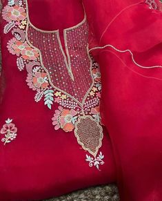 Item Overview ATHARVA Hand Embroidery Salwar Kameez/3D Neck Embroidery/Organza Silk/Reds/Hand Embroidery Dupatta/Custom Stitch/Churridar/Anarkali/ Dno. OS4001 Fabric:  * Shirt - Organza silk- 2.5 Mts, Beautiful Neck 3D Hand Embroidery * Dupatta: Organza Silk- Beautiful - Hand Embroidered Dupatta - 2.5 Mts * Salwar: Santoon Silk 2.5 Mts. Excusive Hand Embroidered Party Wear Punjabi Suit. 🌷CUSTOMIZATION (No Extra Charges) * Fabrics Customization: Designs Can be made in different Fabrics. *Color Customization: Designs Can be made in different Colors *Stitching Customization: 1. Salwar Kameez  2. Patiala Salwar Kameez  3. Churridar  4. Tunic Pants  5. Pencil Pants 6. Regular Pants 7. Plazzo Pants *Customize into Anarkali Style -  (Extra Charges Will Apply) (Please Message to discuss Further) Embroidery Designs On Pants, Designer Red Unstitched Suit With Resham Embroidery, Red Chanderi Unstitched Suit With Dabka Work, Red Chanderi Unstitched Suit With Resham Embroidery, Diwali Resham Embroidery Organza Kurta, Organza Kurta With Resham Embroidery For Diwali, Diwali Lawn Suit With Intricate Organza Embroidery, Red Unstitched Suit With Dabka Work For Diwali, Red Unstitched Chinon Suit