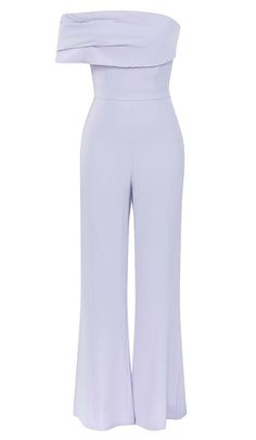 Asymmetrical One Shoulder Jumpsuit in LilacDiscover the perfect blend of playful and chic with our Asymmetrical One Shoulder Jumpsuit in Lilac. Designed for the young and stylish, this jumpsuit is made with a lightweight fabric that drapes effortlessly, ensuring comfort all day long. Its eye-catching asymmetrical design adds a touch of uniqueness to your outfit, making you stand out from the crowd.Key Features: One shoulder design for a trendy and fashionable look Fitted waistline to accentuate Chic Full-length Strapless Jumpsuit For Spring, Chic High-waisted Jumpsuits And Rompers For Spring, Chic High-waisted Jumpsuits For Spring, Elegant High-waisted Spring Jumpsuits And Rompers, Elegant High-waisted Jumpsuits And Rompers For Spring, Elegant High-waisted Jumpsuits For Spring, Formal Strapless Wide Leg Jumpsuit For Spring, Formal Strapless Wide-leg Jumpsuit For Spring, Formal Wide-leg Strapless Jumpsuit For Spring