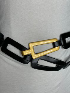 Adjustable leather belt with gold belt loop 42” long x 1.5” wide, buckle is 3.5” long x 1.5” wide and is included in total length  Genuine Leather Made in Italy Belt Hook, Gold Belt, Service Women, Gold Belts, Ladies Boutique, Handbag Accessories, Leather Belt, Genuine Leather, Black Leather