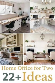 home office for two with desks and chairs