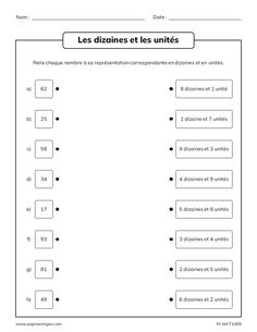 the french language worksheet for students to learn with numbers and letters, including