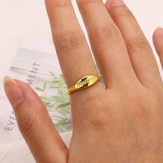 Rings-Mama Rings for Mother's Day Gift Simple Lettering Statement Ring Woman Finger Jewelry Mother and Kids Rings MomModel Number:1005001769310412 Material : Copper Size :5 6 7 8 9 10 (US)Style : TrendyPackage Include : 1 pc ringTips : All jewelries will fade as time pass,good maintenance can help to keep longer,please avoid chemicals,humidity,crash,and take off when sleeping,sweat,bath,clean with soft cloth,well save to insulate it from corrosion by oxygen