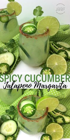 cucumber and jalapeno margarita cocktail recipe