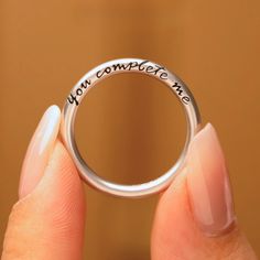 Transform your unique handwriting/signature/message into a cherished keepsake ring, ideal for gifting to a cherished family member, friend, or even as a special treat for yourself. 💍💍 CUSTOM HANDWRITING ENGRAVED RING 💍💍 ◗ Dimensions: 2mm Height ◗ Finish: 999 Sterling Silver ◗Personalization: Customize the design with your own handwritten message. ❓❓HOW TO ORDER❓❓ ---------------------------------------------- ◗ Simply use the "Message" button to send us your handwriting/signature/message eit Engraved Text Anniversary Rings, Meaningful Engraved Round Ring For Promise, Meaningful Engraved Promise Ring, Meaningful Anniversary Rings With Engraving Option, Meaningful Engraved Promise Ring With Engraving Option, Meaningful Engraved Rings For Anniversary, Meaningful Promise Ring With Engraving Option, Meaningful Engraved Ring For Promise, Silver Engraved Ring With Custom Text For Anniversary