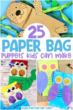 25 paper bag puppets kids can make