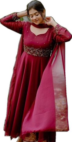 Red Semi-stitched Anarkali Set, Red Floor-length Anarkali Set For Eid, Floor-length Red Anarkali Set For Eid, Red Unstitched Floor-length Anarkali Set, Red Floor-length Churidar With Sheer Dupatta, Red Anarkali Set With Resham Embroidery Maxi Length, Red Floor-length Anarkali Salwar Kameez, Red Anarkali Floor-length Salwar Kameez, Red Unstitched Maxi Length Anarkali Set