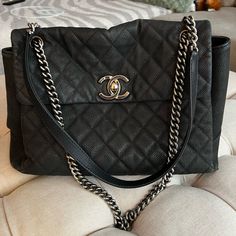 12”L X 10”H X 5”W Large Enough To Fit A Mac Book. Some Discoloration On The Hardware Loops That Holds The Chain. Caviar Leather No Stains. Message Me For Any Questions! Chanel Cross Body Bag Black, Pearly Boy, Mac Book, Black Cross, Chanel Bags, Black Cross Body Bag, Medium Bags, Cross Body Bag, Body Bag