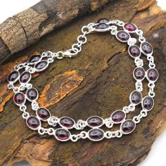 Sale!!! Mozambique Garnet Oval Shape Gemstone Bracelet - 925 Sterling Silver Handmade Women Bracelet Jewelry  length 9" -ab0127 (Stamped 925).MATERIAL - 925 STERLING  SILVERBRACELET SIZE - 9" STONE SIZE - 7 x 5 mmSTONE - Mozambique GarnetSHAPE - OvalBRACELET WEIGHT - 11.69 GramsCOLOR - Red Sterling Silver Bracelets Handmade, Silver Pearl Bracelet, Silver Heart Bracelet, Bracelets Design, Bracelet Christmas, Garnet Bracelet, Sterling Silver Jewelry Handmade, Garnet Jewelry, Wedding Jewelry Bracelets