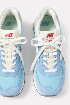 574 Sneaker Blue New Balance Shoes, Disney 2024, 2024 Wishlist, Preppy Shoes, Fitness Style, Study Board, Personalized Shoes, Cute Sneakers, New Balance 574