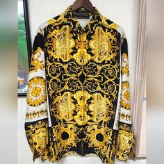 Bought From Dallas Versace Store Authentic Versace Silk Shirt, Versace Store, Versace Shirts, Silk Shirt, Shirt Color, Limited Time, Versace, Dallas, Colorful Shirts