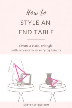 the instructions for how to style an end table