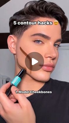 Stage Makeup Contour, How To Contour Your Face Shape, Skull Contour Make Up, Grunge Contour, Cheek Contour Tutorial, Make Up How To, Contour Makeup Tutorial Step By Step, Blending Contour Makeup, How To Put On Contour