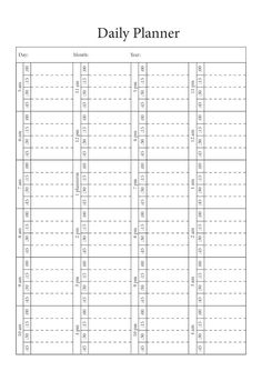 Printable 15 Minute Daily Planner Portrait Layout 24 Hour Planner in 15 Minute Increments-a4,a5,letter, Tabloid - Etsy | Printable Planner by  Judy Croft Time Boxing Planner Printable, 15 Hour Study Schedule, Time Boxing, Hour Planner, Daily Hourly Planner, Template Study, Best Weekly Planner, Portrait Layout, Weekly Hourly Planner