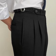 Classic Double-Pleated Suit Pants Black Brand: Oxforder Ideal for formal and business settings, our double-pleated pants effortlessly combine style and functionality. Elevate your wardrobe with these impeccably tailored trousers that ensure a polished and neat appearance. Embrace the timeless charm of double-pleated pants and experience the perfect blend of fashion and comfort. What Are Double-Pleated Pants? Double-pleated pants are a style of trousers with two pleats, or folds, on each side of Pleated Trousers, Suit Pants, Extra Fabric, Pleated Pants, Dark Navy Blue, Tailored Trousers, Pants Black, Dark Navy, Men Fashion