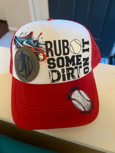 Trucker Hat Bar, Trucker hats, Baseball hats, Custom baseball hats, Custom trucker hats, Hat bar, Custom hats, Baseball gifts, Hat gifts by LoveWineandBeach on Etsy Painted Trucker Hats, Hats Trucker, Ponytail Hats, Custom Baseball Hats, Hat Bar, Tie Dye Hat, Blue Desk, Custom Trucker Hats, Painted Hats