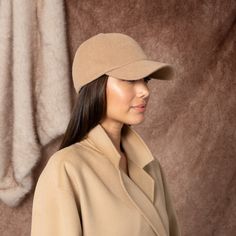 Camel wool baseball cap with embroidered logo. SKU: 23326-09524 Hat Boxes, Eugenia Kim, Icon Collection, Scarf Hairstyles, Fall Trends, Head Scarf, New Shop, Sun Hats, Face Shapes