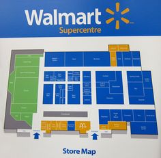 the store map for walmart supercente