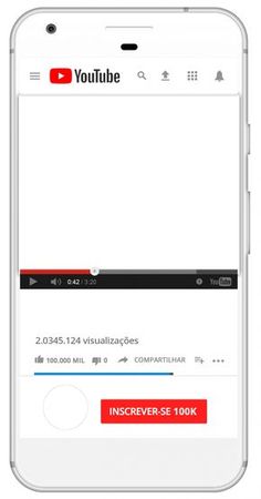 an iphone screen showing the youtube video player on it's display, which is being viewed