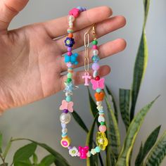 "🍭THE LOLLIPOP NECKLACE 🍭 Consists of various colorful beads, this 90s inspired customizable beaded necklace is here to make your day a little brighter and that much more cheerful! - you will be getting a similar necklace like the ones in the photos - enter the initial/letter you want on the necklace. - made to order. - every necklace is unique. - gold plated hardware.  - lobster claw clasp closure.  - necklace length is 14\"-15\" adjustable with an extension chain.  - if you want a different length, please let me know. Only shipping within the United States for now! 100% HANDMADE BY ME WITH LOVE ❤️" Candy Necklace, Sweet Ring, Candy Necklaces, Rainbow Necklace, Necklace Beaded, 90s Inspired, Cool Necklaces, Colourful Necklace, Beaded Choker