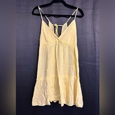 Yellow Forever 21 Dress Size Small New With Tags Slightly See Through Forever 21 Summer Dress With Spaghetti Straps, Forever 21 Summer Sundress For Vacation, Forever 21 Sleeveless Beach Sundress, Forever 21 Mini Sundress For Summer, Forever 21 Spring Vacation Sundress, Forever 21 Sundress For Spring Vacation, Forever 21 Sundress For Vacation, Sleeveless Forever 21 Sundress For The Beach, Forever 21 Sundress For Beach