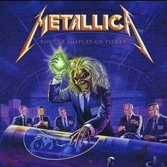 the cover art for metallicica's nuclear display of power