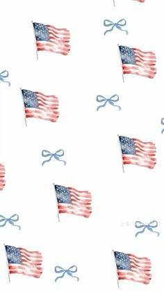 an american flag with scissors on it is shown in this seamless pattern, which has been created by hand