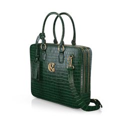 Men's Briefcase 37226 | Girotti Luxury Satchel With Adjustable Strap, Luxury Green Briefcase For Daily Use, Luxury Green Satchel Briefcase, Luxury Green Satchel For Business, Green Luxury Satchel For Business, Luxury Briefcase With Adjustable Strap And Top Handle, Luxury Green Bag For Business, Luxury Briefcase With Adjustable Strap, Luxury Green Bag With Leather Lining