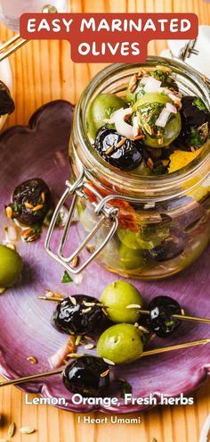 an easy marinated olives recipe in a jar